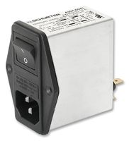 4304.5004 - Filtered IEC Power Entry Module, IEC C14, General Purpose, 6 A, 250 VAC - SCHURTER