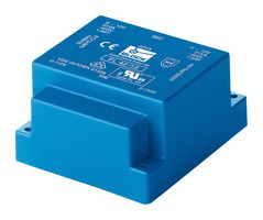 FL42/24 - PCB Transformer, UI 48 x 17, Encapsulated Safety Isolating, 2 x 115V, 2 x 24V, 42 VA, 50Hz / 60Hz - BLOCK