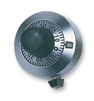 11A11B10 - Counting Dial, 11 Turns, 6.35 mm, Satin Chrome - VISHAY