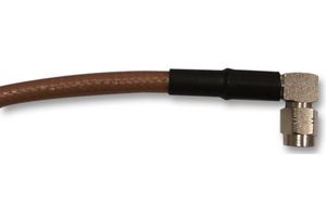 R284C0351057 - RF / Coaxial Cable Assembly, 90° SMA Plug to 90° SMA Plug, RG316, 50 ohm, 19.69 ", 500 mm, Brown - RADIALL