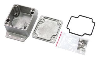 MC001227 - Metal Enclosure, Die Cast, With EPDM Continuous Seal, Small, Diecast Aluminium, 40 mm, 80 mm - MULTICOMP PRO