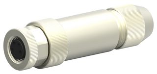 T4010019041-000 - Sensor Connector, M8, Female, 4 Positions, Screw Socket, Straight Cable Mount - TE CONNECTIVITY