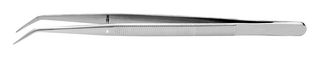 649.SA - Tweezer, General Purpose, Bent, Pointed, Stainless Steel, 150 mm - IDEAL-TEK