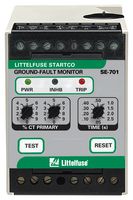 SE-701-0U - Ground Fault Relay, 240 V, 2.5 s, SPST-NO, SPST-NC, DIN Rail, Panel, SE-701 - LITTELFUSE