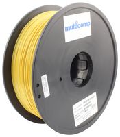 MC011471 - 3D Printer Filament, 1.75mm Dia, Gold, PETG, 1 kg - MULTICOMP