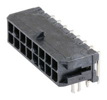 43045-1621 - Pin Header, Power, 3 mm, 2 Rows, 16 Contacts, Through Hole Right Angle, Micro-Fit 3.0 43045 - MOLEX