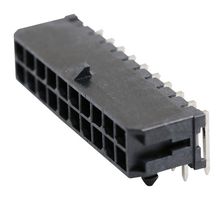 43045-2001 - Pin Header, Power, 3 mm, 2 Rows, 20 Contacts, Through Hole Right Angle, Micro-Fit 3.0 43045 - MOLEX