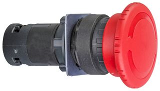 XB7ES545P - Emergency Stop Switch, SPST-NC, SPST-NO, Turn to Release, Screw Clamp, 600 mA, 120 V - SCHNEIDER ELECTRIC