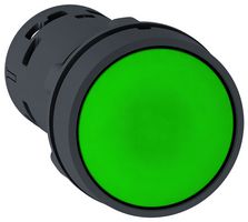 XB7NA31 - Industrial Pushbutton Switch, Harmony, 22 mm, SPST-NO, Momentary, Flush, Green - SCHNEIDER ELECTRIC