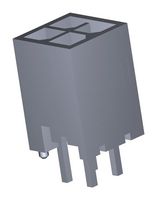 206832-0401 - Pin Header, Power, 3 mm, 2 Rows, 4 Contacts, Through Hole Straight, Micro-Fit+ 206832 - MOLEX