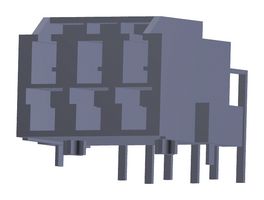 203555-1016 - Pin Header, Power, 6.5 mm, 2 Rows, 6 Contacts, Through Hole Right Angle, CP-6.5 203555 - MOLEX