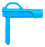 73106-6 - Banana Test Connector, Jack, Cable Mount, 4 A, 1 kV, Nickel Plated Contacts, Blue - POMONA