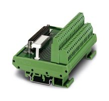 FLKM-D25 SUB/B - Terminal Block Interface, D Sub 25 Position Receptacle, Screw Type 25 Position Terminal Block - PHOENIX CONTACT