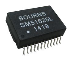 SM51625EL - Ethernet & LAN Transformer, 10/100/1000 Base-T PoE, 4 Port, 1CT:1CT, 80 µH, 1.5 kV, Surface Mount - BOURNS