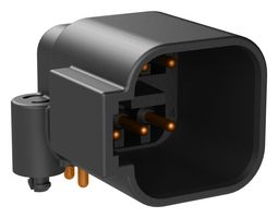 ATF13-6P-BM03 - Automotive Connector, Board Lock AT Series, Right Angle Receptacle, 6 Contacts, PCB Pin - AMPHENOL SINE/TUCHEL