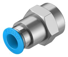QSF-3/8-10-B - Pneumatic Fitting, Push-In Fitting, G3/8, 14 bar, 10 mm, Brass, QSF - FESTO