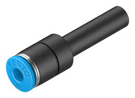 153041 - Pneumatic Fitting, Push-In Straight Connector, 14 bar, 6 mm, PBT (Polybutylene Terephthalate), QS - FESTO