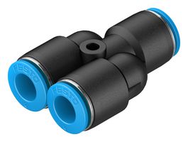 153150 - Pneumatic Fitting, Push-In Y-Fitting, 14 bar, 8 mm, PBT (Polybutylene Terephthalate), QSY - FESTO