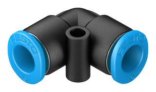 QSML-6 - Pneumatic Fitting, Push-In L-Fitting, 14 bar, 6 mm, PBT (Polybutylene Terephthalate), QSML - FESTO