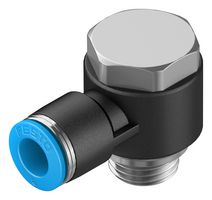 QSLV-G1/4-8 - Pneumatic Fitting, Push-In L-Fitting, G1/4, 14 bar, 8 mm, PBT (Polybutylene Terephthalate), QSLV - FESTO