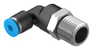 QSL-1/4-4 - Pneumatic Fitting, Push-In L-Fitting, R1/4, 14 bar, 4 mm, PBT (Polybutylene Terephthalate), QSL - FESTO