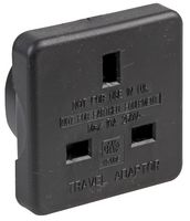 1518C BLK TWIN - Mains Adapter, UK, US, 10 A, Black, Plastic Body, 250 V - PRO ELEC