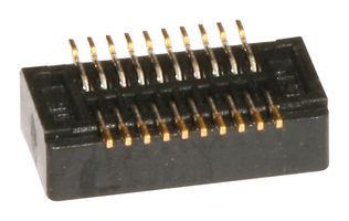 54722-0224 - Mezzanine Connector, Receptacle, 0.5 mm, 2 Rows, 22 Contacts, Surface Mount, Phosphor Bronze - MOLEX