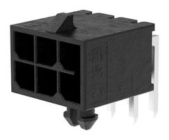 212528-0600 - Pin Header, Power, Wire-to-Board, 3 mm, 2 Rows, 6 Contacts, Through Hole Right Angle - MOLEX