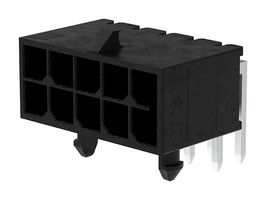 212528-1000 - Pin Header, Power, Wire-to-Board, 3 mm, 2 Rows, 10 Contacts, Through Hole Right Angle - MOLEX