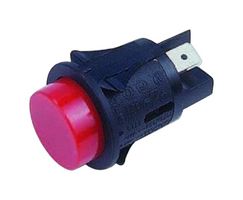 MP005732 - Pushbutton Switch, Momentary, Red Illuminated, 25 mm, SPST, (On)-Off, Round Raised, Red - MULTICOMP PRO