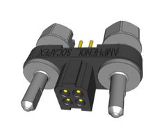 MHDAS2M004YDE60 - Pin Header, Board-to-Board, 1.27 mm, 2 Rows, 4 Contacts, Through Hole Straight, MHDAS - AMPHENOL SOCAPEX