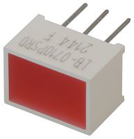 MP007994 - LED Bar Graph Array, Super Red, 20 mA, 1.9 V, 15 mcd, 7mm x 10mm - MULTICOMP PRO