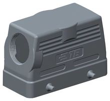 T1210160121-000 - Heavy Duty Connector, PG21, Hood, Side Entry, Aluminium Alloy Body, 2 Lever, H16B - TE CONNECTIVITY