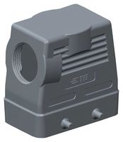T1230100132-100 - Heavy Duty Connector, Hood, Side Entry, Aluminium Alloy Body, 2 Lever, H10B - TE CONNECTIVITY