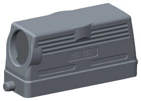 T1310240132-000 - Heavy Duty Connector, Hood, Side Entry, Aluminium Alloy Body, 1 Lever, H24B - TE CONNECTIVITY