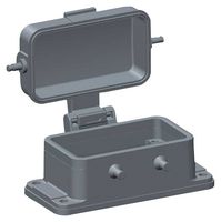 T1430101000-000 - Heavy Duty Connector, Base, Bulkhead Mount, Aluminium Alloy Body, 2 Lever, H10B - TE CONNECTIVITY