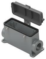 T1490240232-000 - Heavy Duty Connector, Base, Bulkhead Mount, Side Entry, Aluminium Alloy Body, 2 Lever, H24B - TE CONNECTIVITY