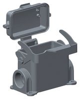 T1620103116-000 - Heavy Duty Connector, Base, Bulkhead Mount, Side Entry, Aluminium Alloy Body, 1 Lever, H10B - TE CONNECTIVITY