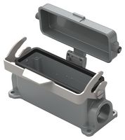 T1620243125-000 - Heavy Duty Connector, Base, Bulkhead Mount, Side Entry, Aluminium Alloy Body, 1 Lever, H24B - TE CONNECTIVITY