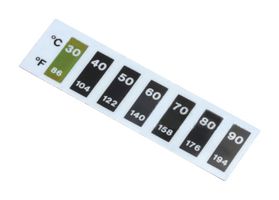 RLC-50-30/90-10 - Label, Reversible, Self Adhesive, 0.254 mm, 12.7 mm, Temperature Indicator - OMEGA