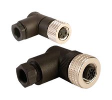 M12.5-S-F-FM - Sensor Connector, M12, Female, 5 Positions, Solder Socket, Straight Cable Mount - OMEGA
