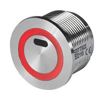 3-131-913 - Vandal Resistant Switch, TTS, 22 mm, SPST-NO, Latching, Round Flat - SCHURTER