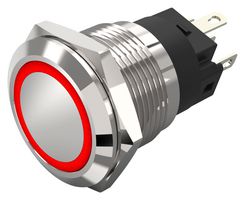 82-5151.2113 - Vandal Resistant Switch, 19mm0, 82 Series, 19 mm, SPDT, Maintained, Round Flat Flush, Natural - EAO