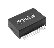 HX6096NL - Ethernet & LAN Transformer, 10/100/1000 Base-T PoE, 1 Port, 1:1, 300 µH, 1.5 kV, Surface Mount - PULSE ELECTRONICS