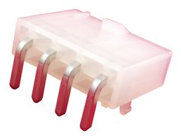 39-30-3047 - Pin Header, Wire-to-Board, 4.2 mm, 1 Rows, 4 Contacts, Through Hole, Mini-Fit Jr. 5569 Series - MOLEX