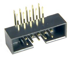 MP008642 - Pin Header, Wire-to-Board, 2 mm, 2 Rows, 10 Contacts, Through Hole Right Angle, MCP 2MM RA - MULTICOMP PRO