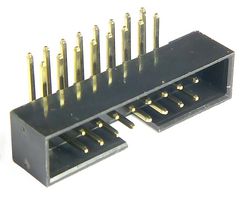 MP008644 - Pin Header, Wire-to-Board, 2 mm, 2 Rows, 16 Contacts, Through Hole Right Angle, MCP 2MM RA - MULTICOMP PRO