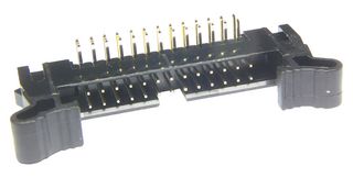 MP008670 - Pin Header, Wire-to-Board, 2 mm, 2 Rows, 26 Contacts, Through Hole Right Angle, MCP 2MM RA - MULTICOMP PRO
