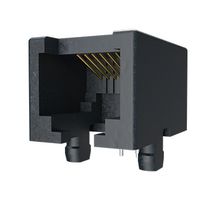 54601-708LF - Modular Connector, RJ45 Jack, 1 x 1 (Port), 8P8C, Cat3, Through Hole Mount - AMPHENOL COMMUNICATIONS SOLUTIONS