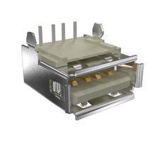 87520-0012BLF - USB Connector, USB Type A, USB 2.0, Receptacle, 4 Ways, Through Hole Mount, Right Angle - AMPHENOL COMMUNICATIONS SOLUTIONS